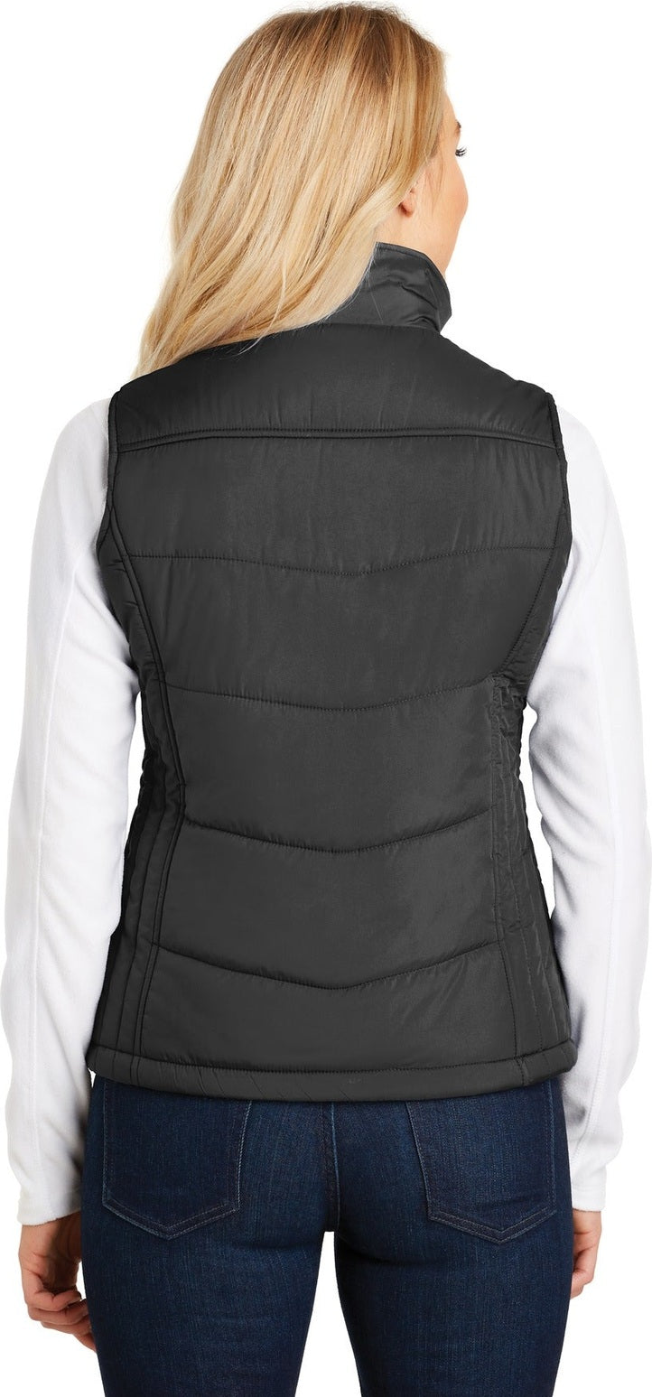 Black Port Authority Women's Puffy Vest. L709