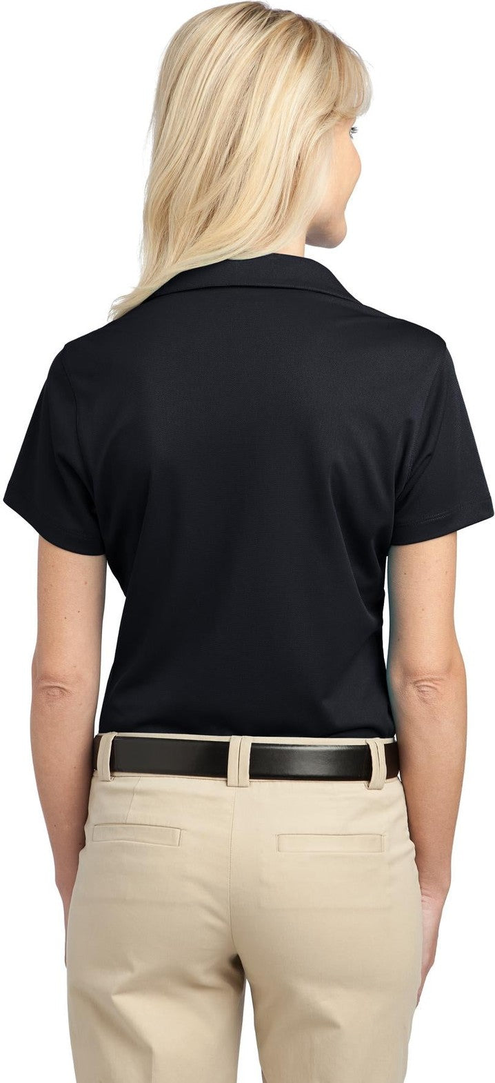 Black Port Authority Women's Tech Pique Polo. L527