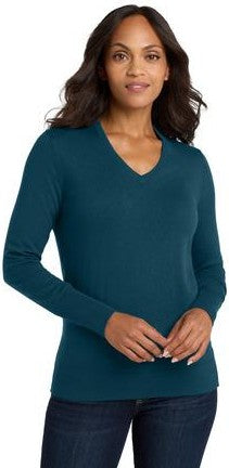 Black Port Authority Women's V-Neck Sweater. LSW285