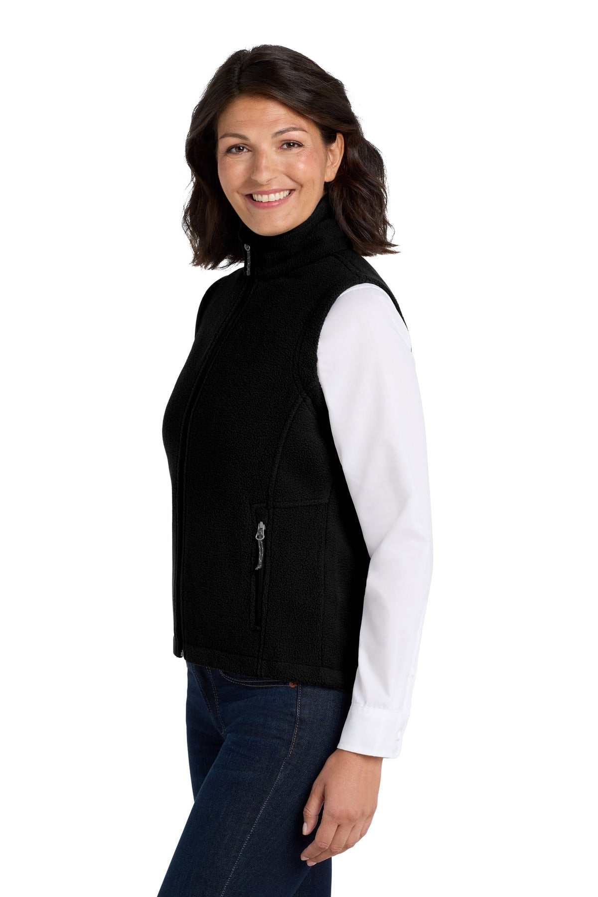 Black Port Authority Women's Value Fleece Vest. L219