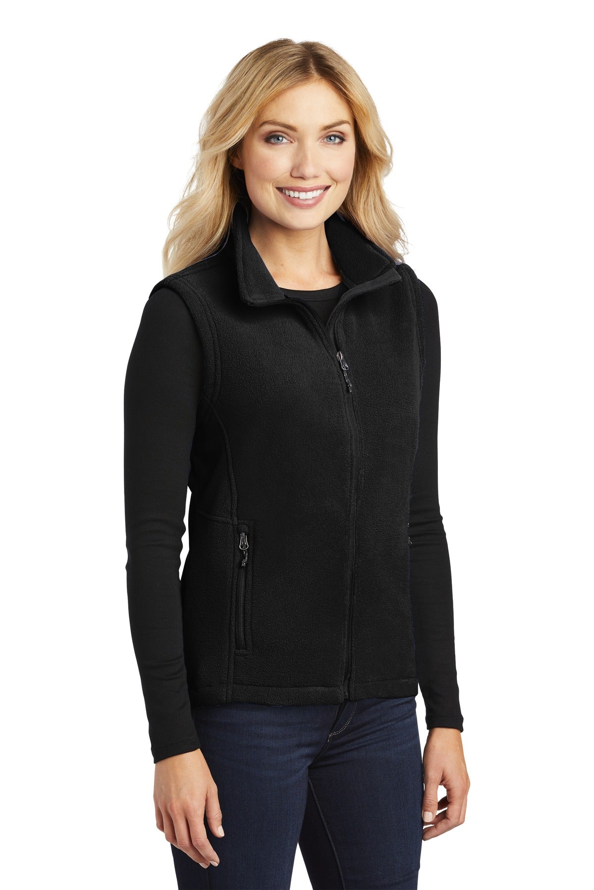 Black Port Authority Women's Value Fleece Vest. L219