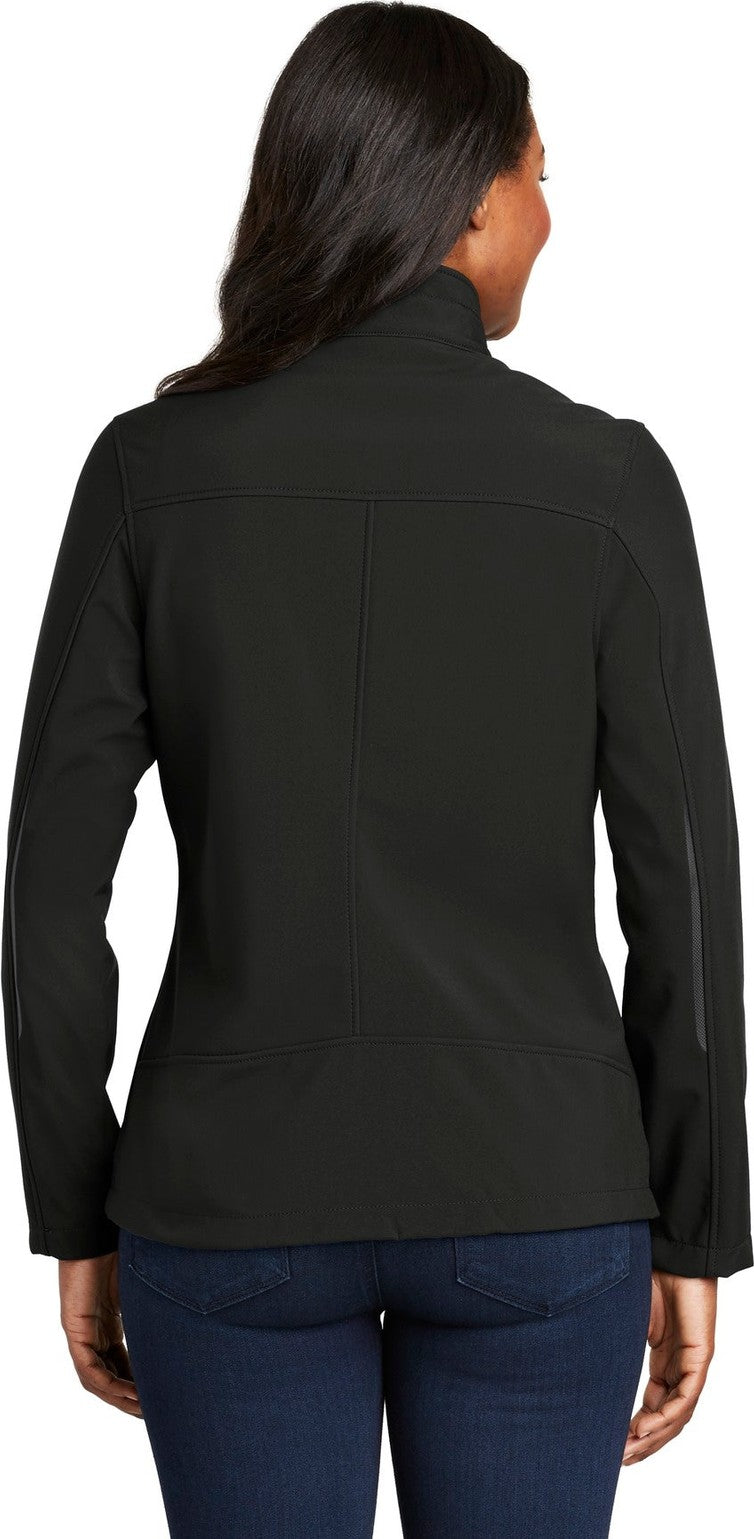 Black Port Authority Women's Welded Soft Shell Jacket. L324