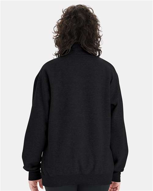 Black Powerblend® Quarter-Zip Pullover - S450