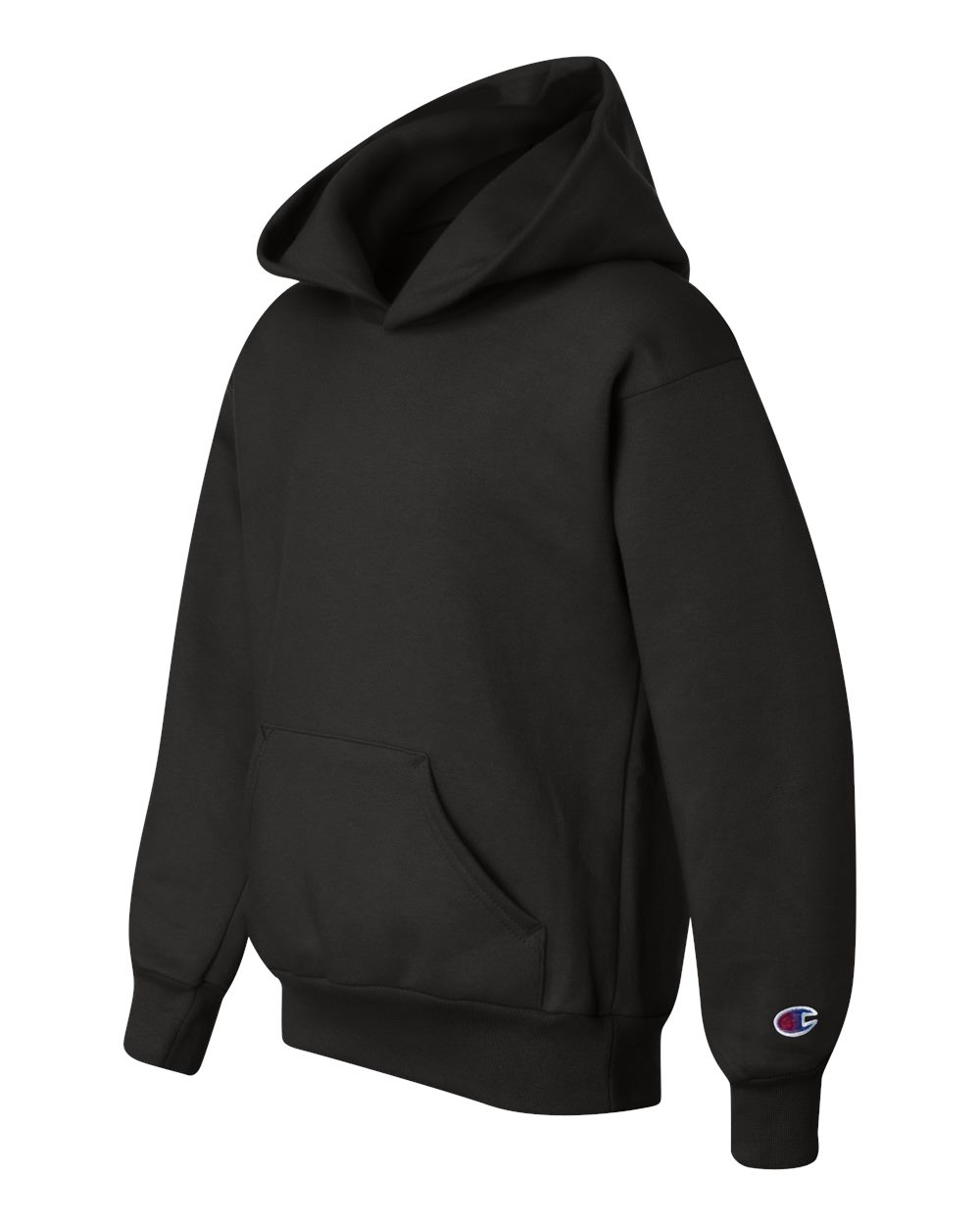 Black Powerblend® Youth Hooded Sweatshirt - S790