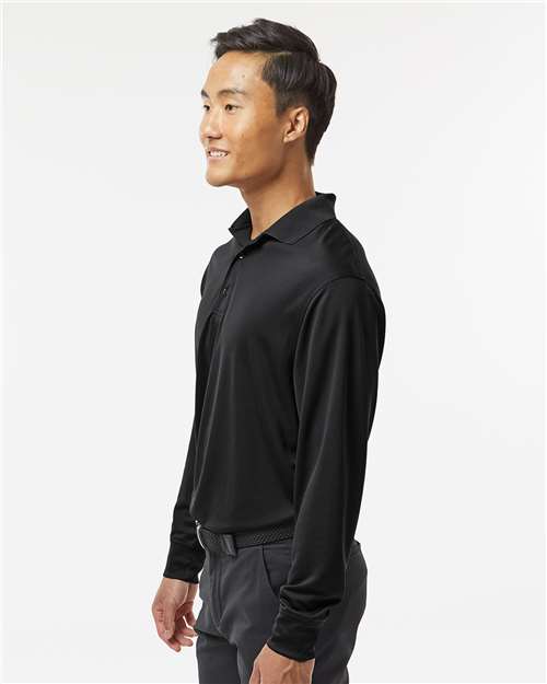 Black Prescott Long Sleeve Polo - 110