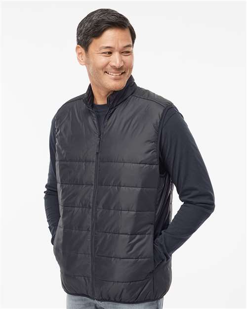 Black Puffer Vest - A572