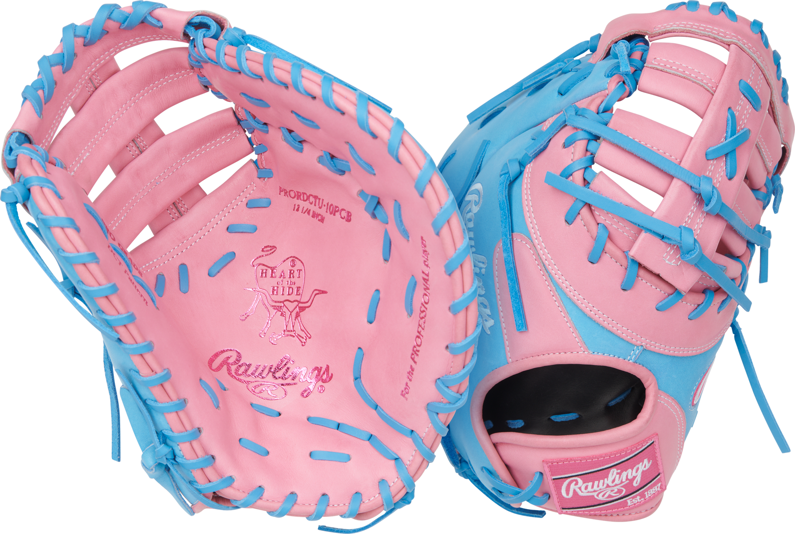 Black Rawlings Heart of the Hide 12.25 in Baseball  Glove, Utility  grouped