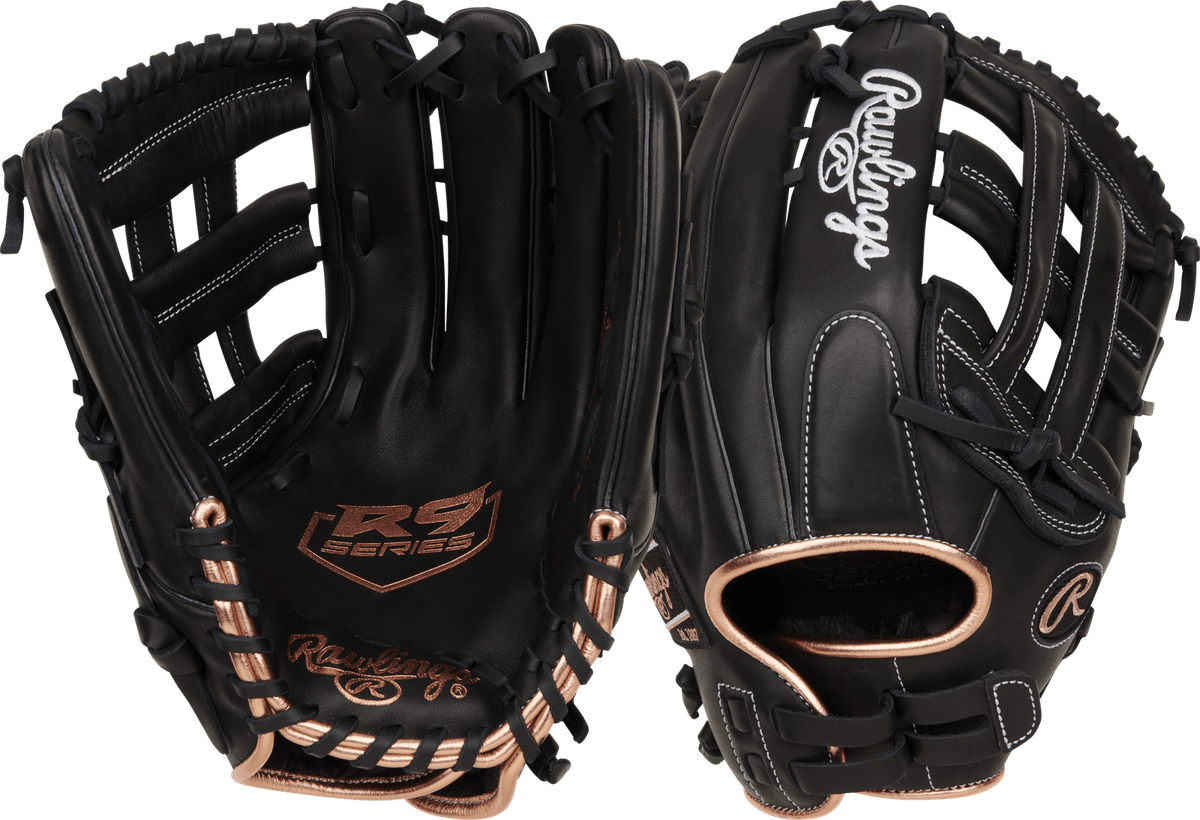 Black Rawlings R9 13 in Fastpitch  Glove, Outfield