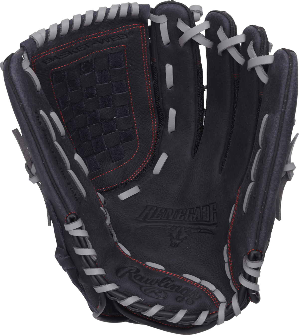 Black Rawlings Renegade 13 in Baseball  Glove, Outfield