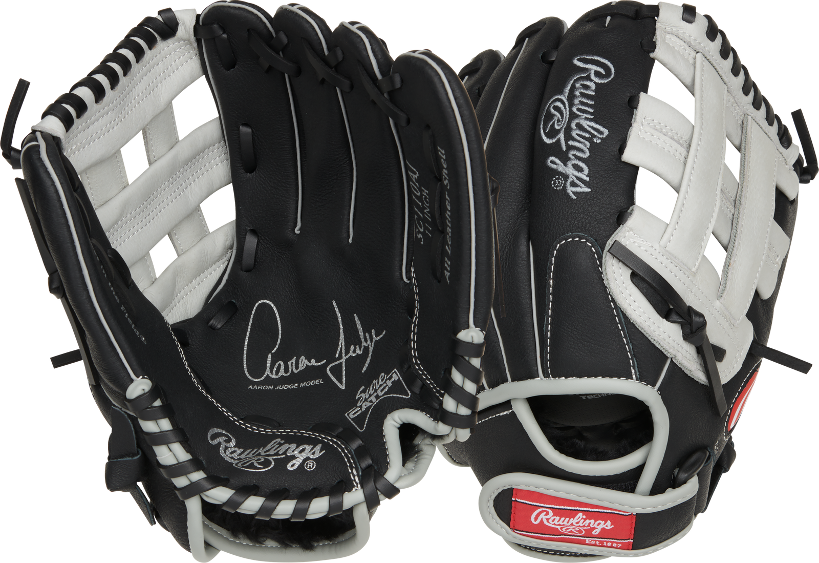 Black Rawlings Sure Catch 11 in Baseball  Glove, Outfield