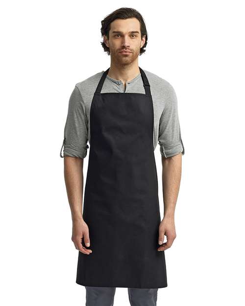 Black Recycled Bib Apron - RP150