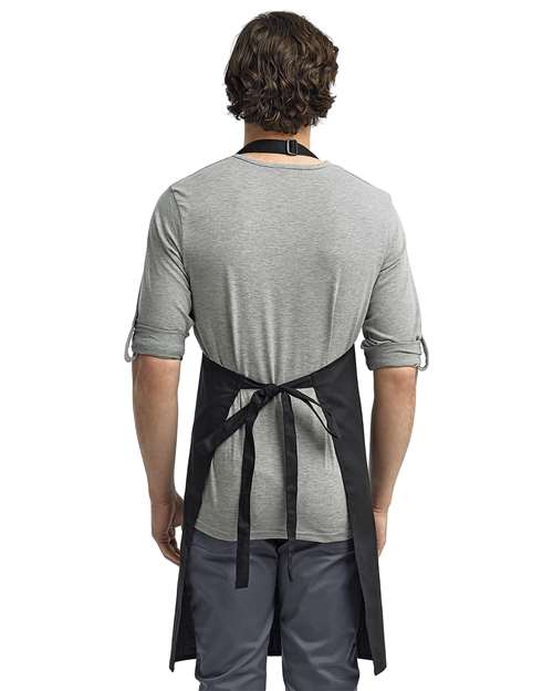 Black Recycled Bib Apron - RP150