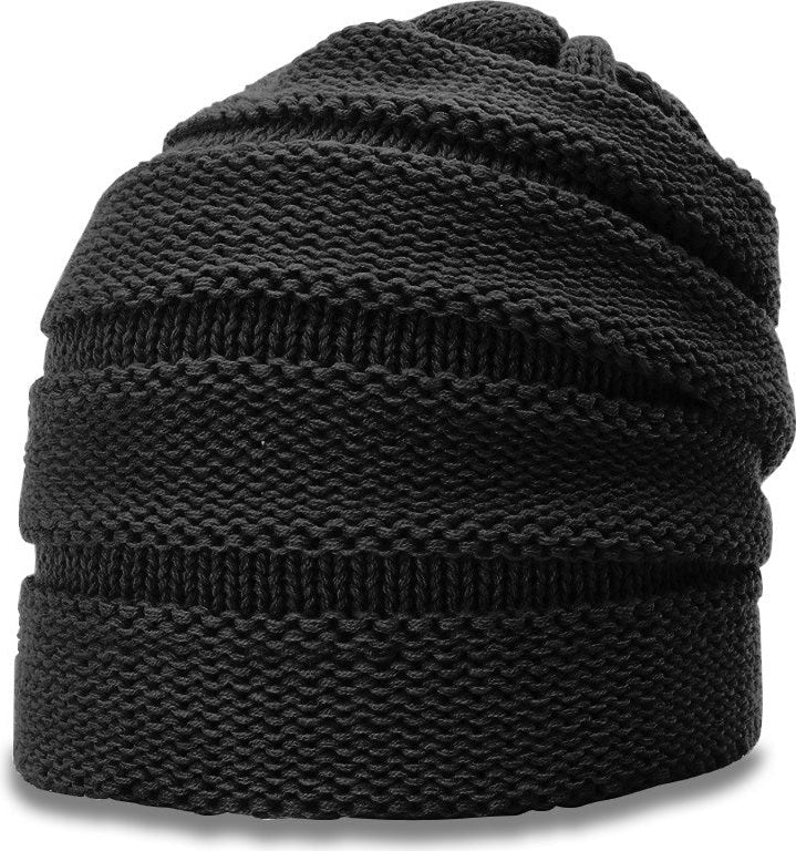 Black Scrunch Beanie