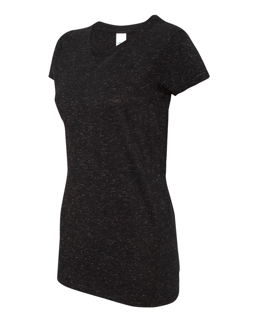 Black/ Silver Women’s Glitter T-Shirt - 8138
