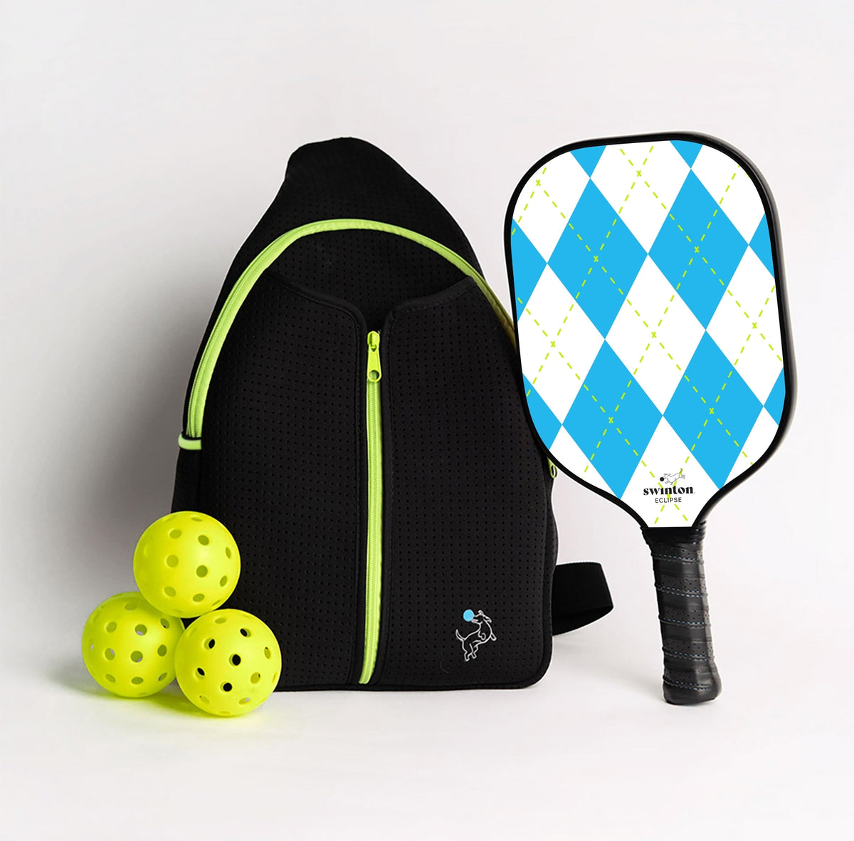 Pickleball Starter Bundle - Black Sling Bag Combo