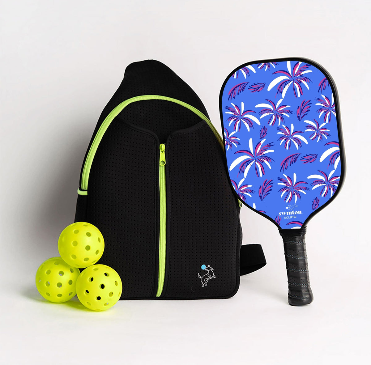 Pickleball Starter Bundle - Black Sling Bag Combo