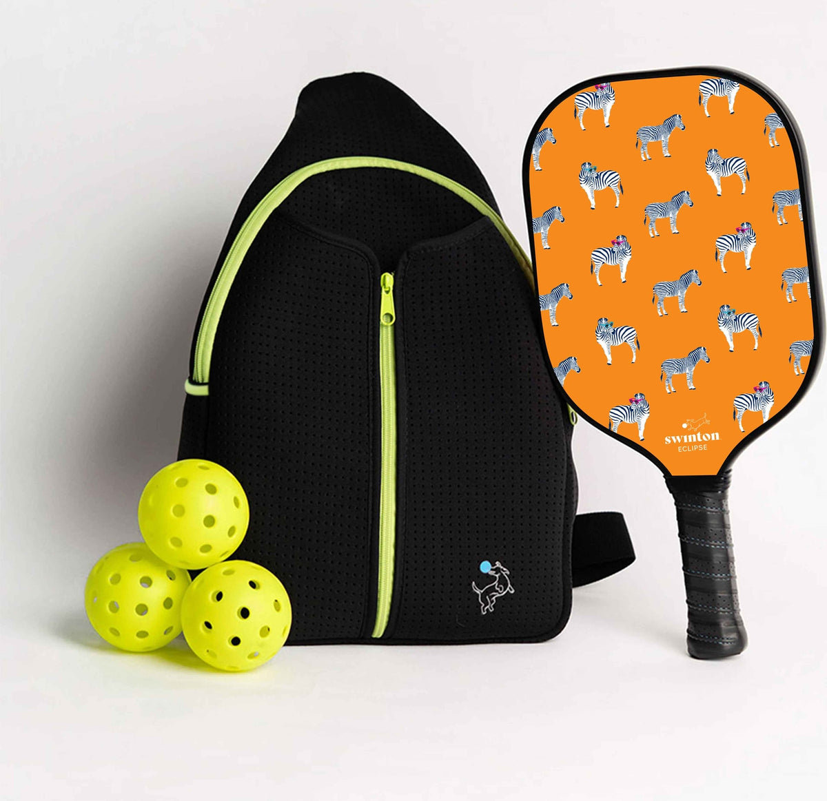 Pickleball Starter Bundle - Black Sling Bag Combo