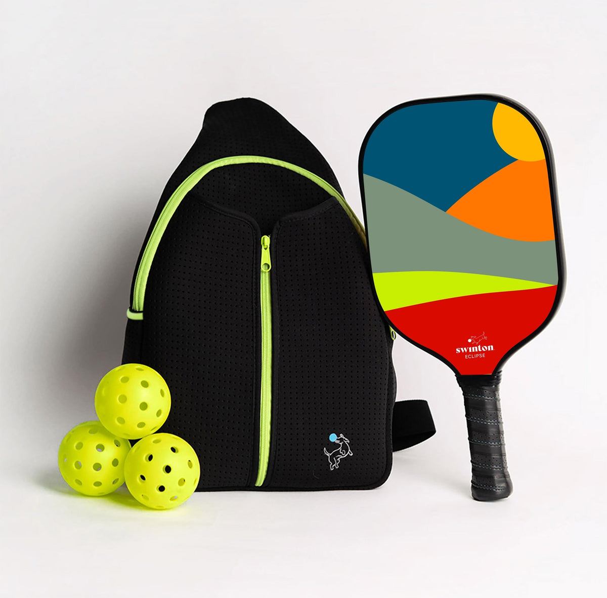 Pickleball Starter Bundle - Black Sling Bag Combo