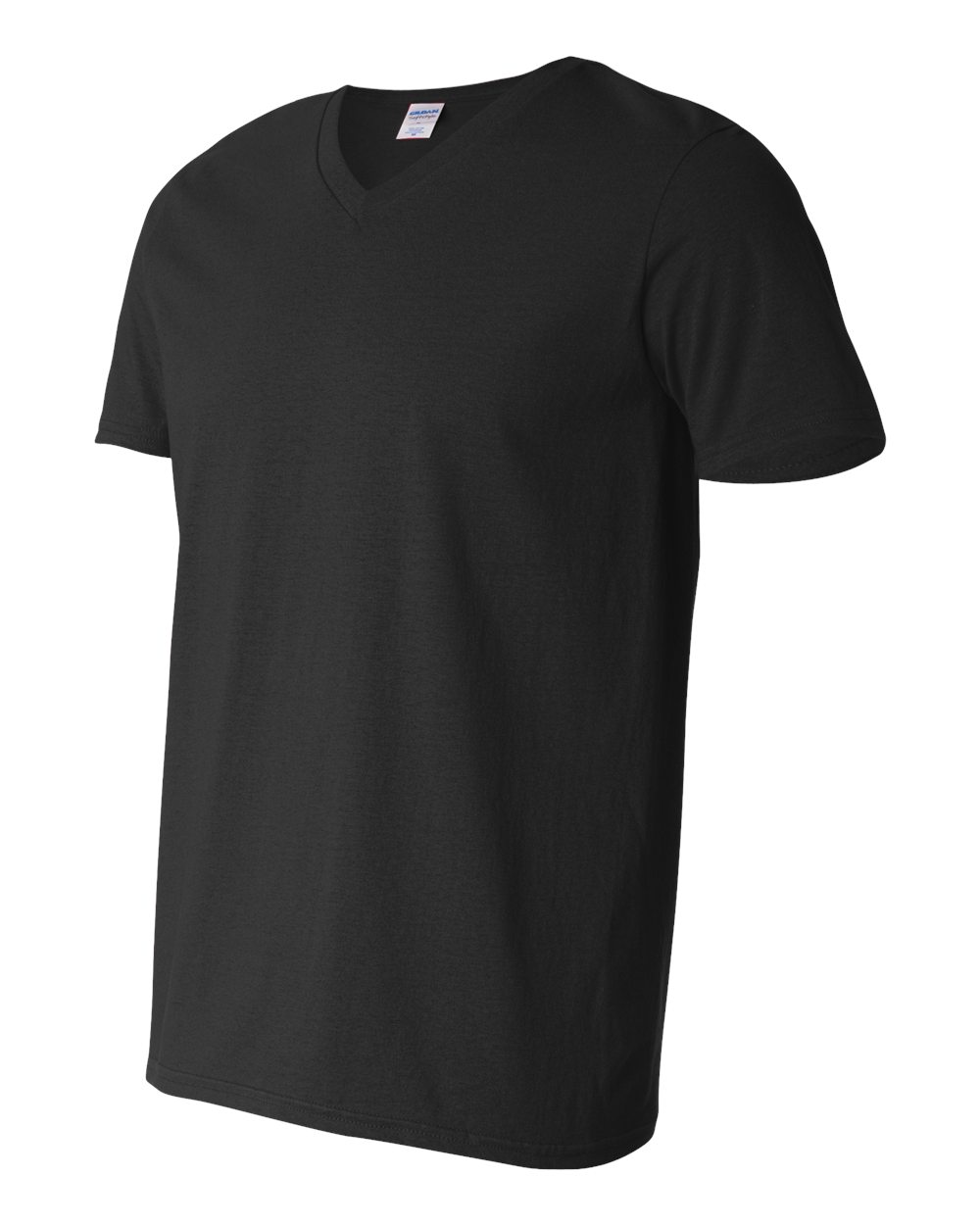 Black Softstyle® V-Neck T-Shirt - 64V00