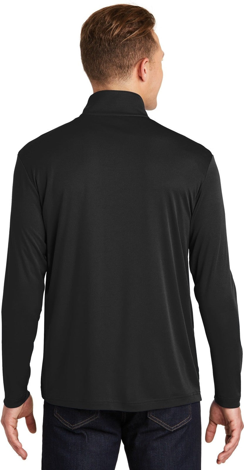 Black Sport-Tek PosiCharge Competitor 1/4-Zip Pullover. ST357