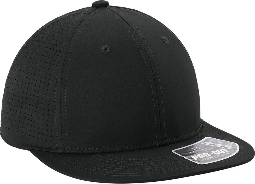 Black Sport-Tek Pro-Cut Stretch-Tek Cap STC64