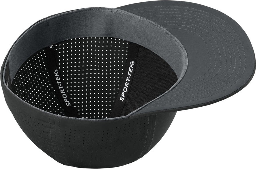 Black Sport-Tek Pro-Cut Stretch-Tek Cap STC64