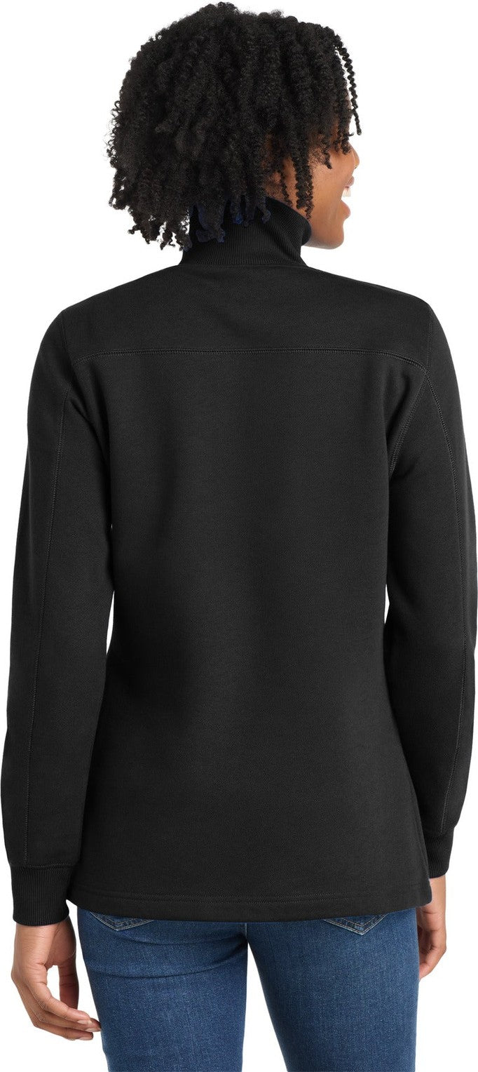 Black Sport-Tek Women's 1/4-Zip Sweatshirt. LST253