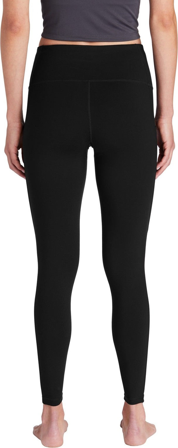 Black Sport-Tek Women's High Rise 7/8 Legging LPST891
