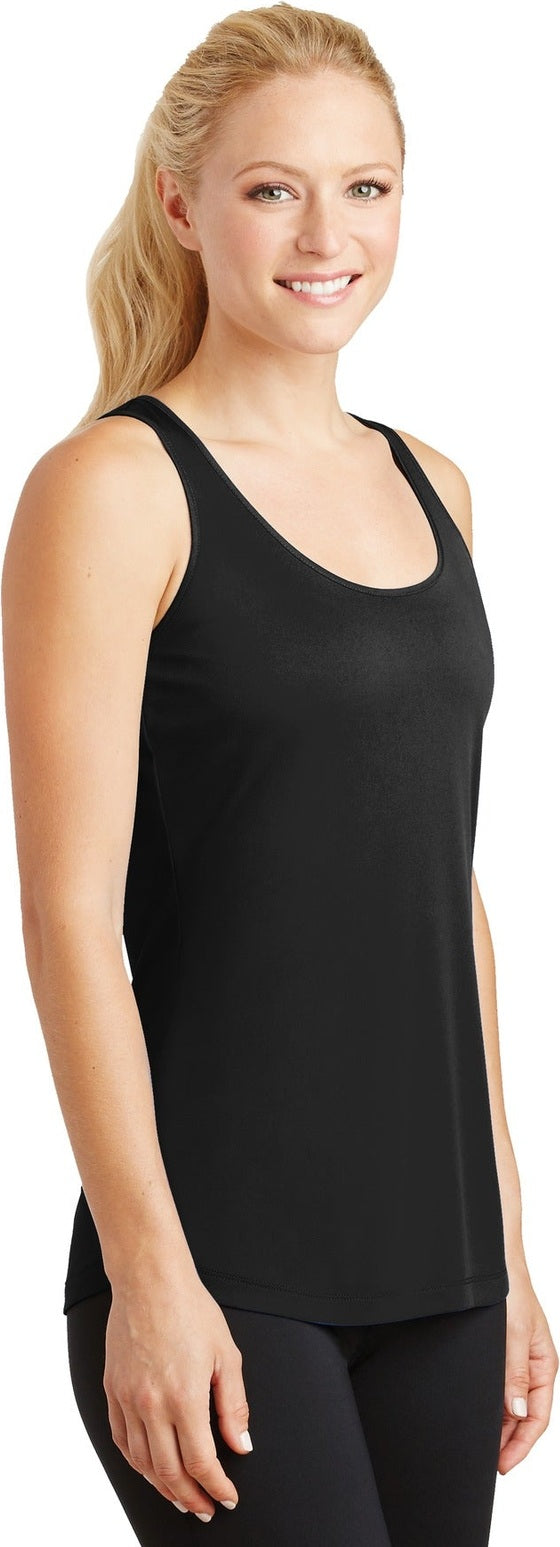 Black Sport-Tek Women's PosiCharge Competitor Racerback Tank. LST356