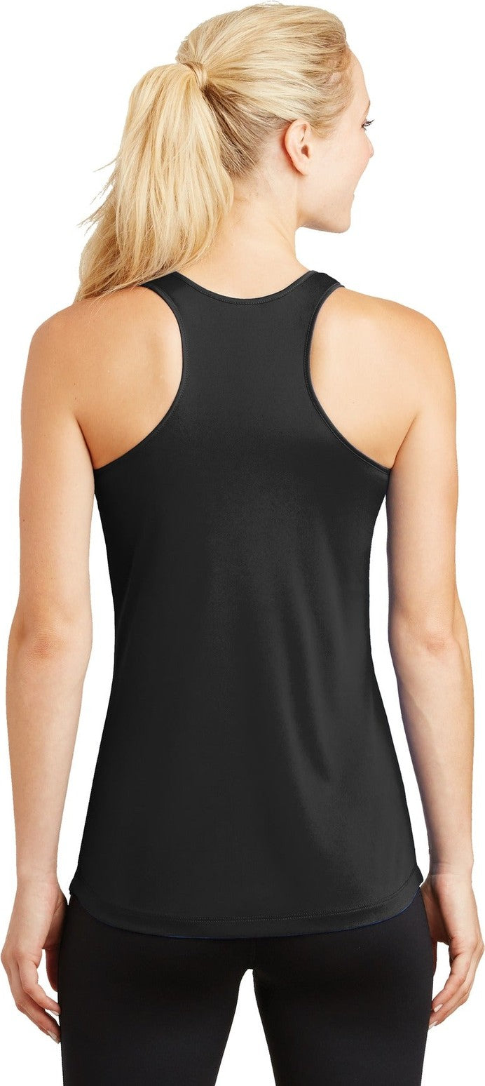 Black Sport-Tek Women's PosiCharge Competitor Racerback Tank. LST356