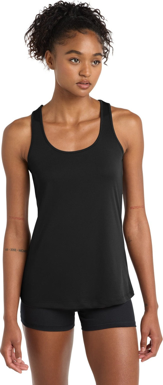 Black Sport-Tek Women's PosiCharge Competitor Racerback Tank. LST356