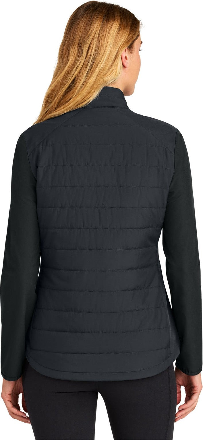 Black Sport-Tek Women's Teknical Hybrid Jacket LST940