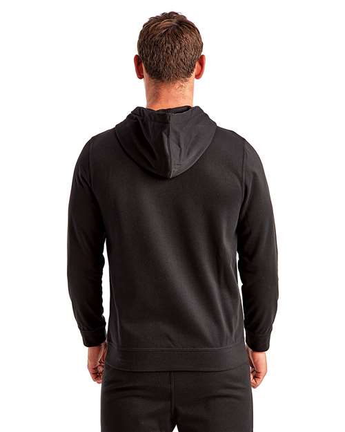 Black Spun Dyed Hooded Sweatshirt - TD448