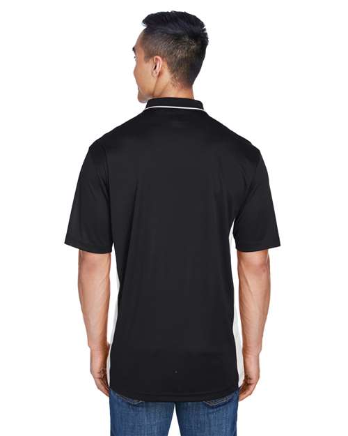 Black/ Stone Men&#39;s Cool &amp; Dry Sport Two-Tone Polo - 8406