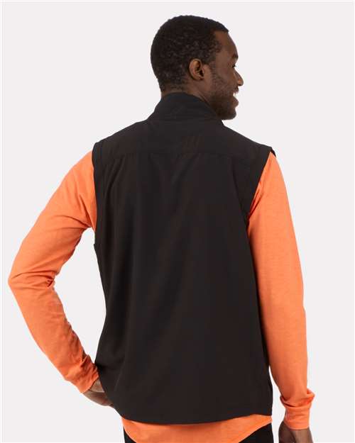 Black Stretch Woven Vest - BM5502