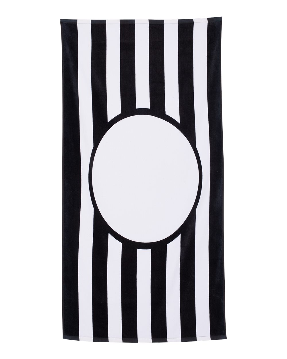 Black Striped Beach Towel - C3060ST