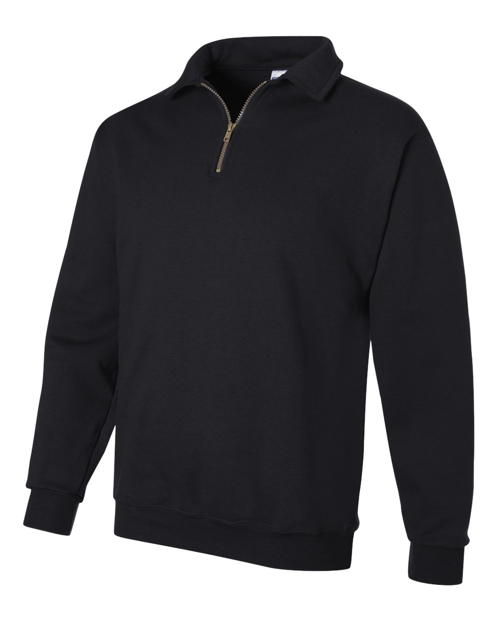 Black Super Sweats NuBlend® Quarter-Zip Cadet Collar Sweatshirt - 4528MR