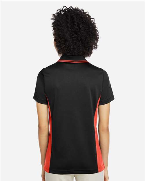 Black/ Team Orange Women&#39;s Flash Snag Protection Plus IL Colorblock Polo - M386W