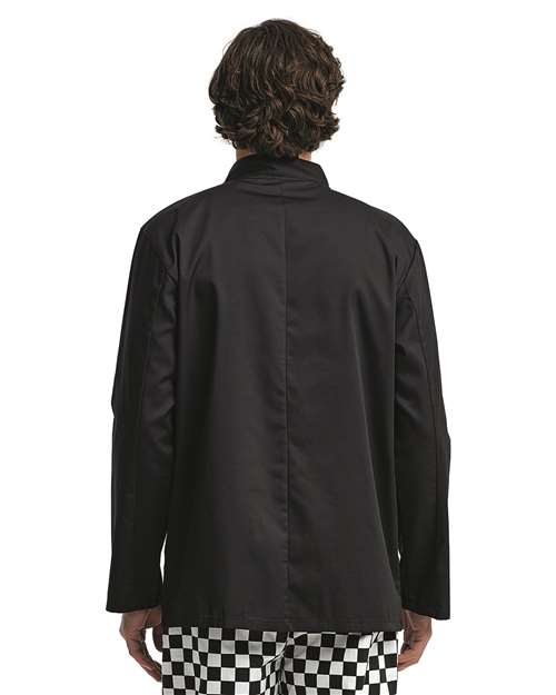 Black Ten Studded Front Chef Coat - RP665