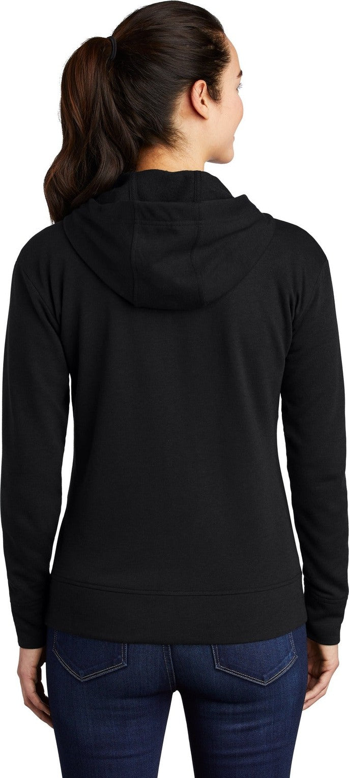 Black Triad So Sport-Tek Women's PosiCharge Tri-Blend Wicking Fleece Full-Zip Hooded Jacket LST293