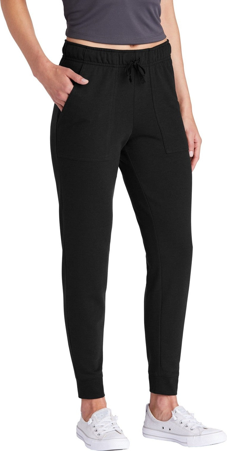 Black Triad So Sport-Tek Women's PosiCharge Tri-Blend Wicking Fleece Jogger LST299