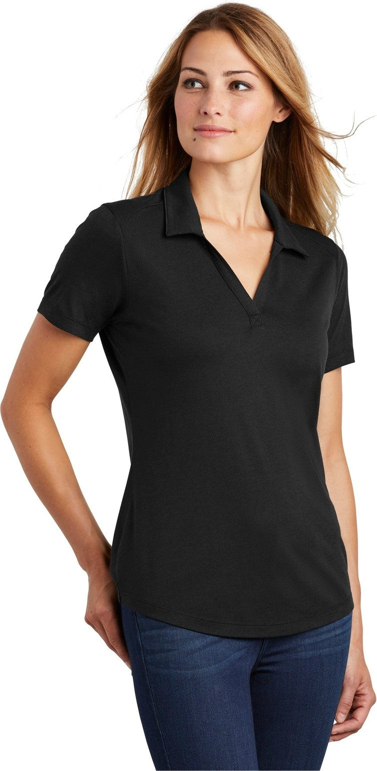 Black Triad So Sport-Tek Women's PosiCharge Tri-Blend Wicking Polo. LST405