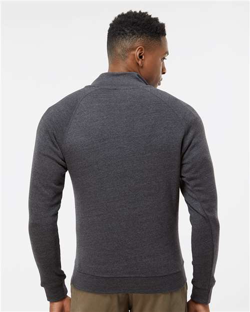Black Triblend Triblend Quarter-Zip Sweatshirt - 8869