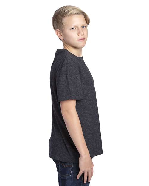 Black Triblend Youth Triblend T-Shirt - 602A