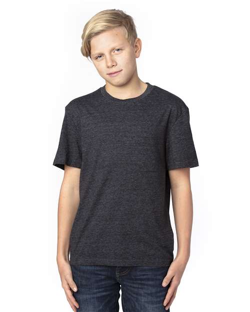 Black Triblend Youth Triblend T-Shirt - 602A