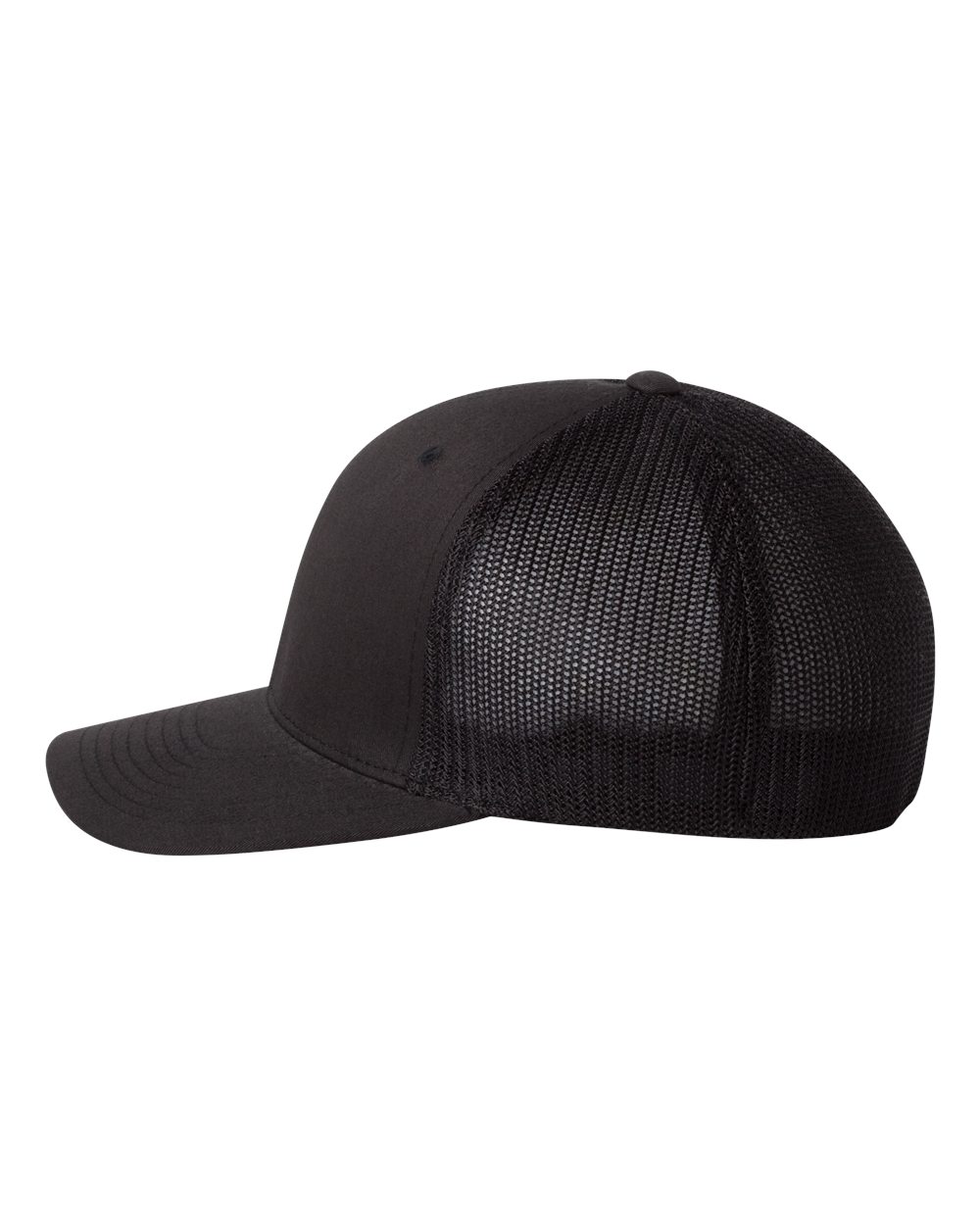 Black Trucker Cap - 6511
