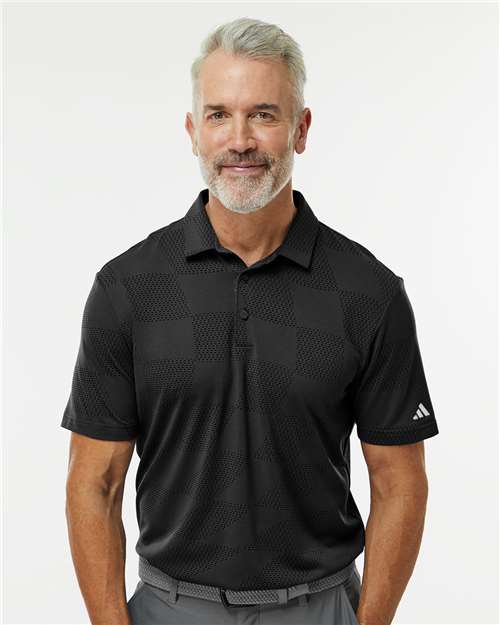 Black Ultimate365 Textured Polo - A2004