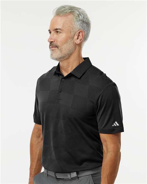 Black Ultimate365 Textured Polo - A2004