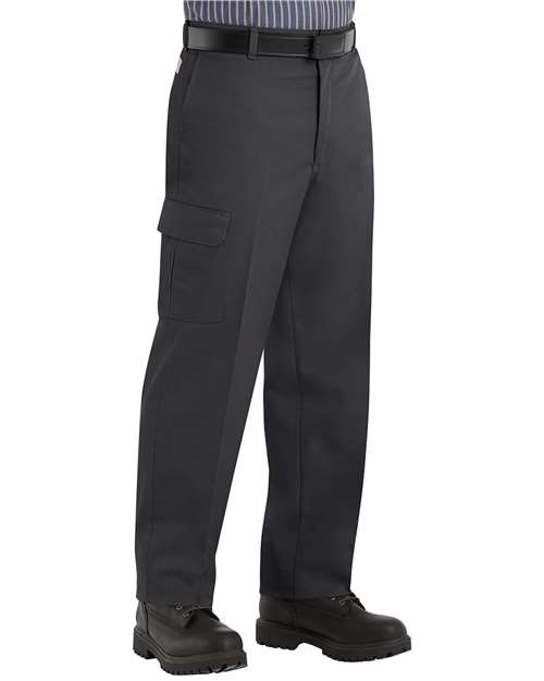 Black - Unhemmed Industrial Cargo Pants - PT88