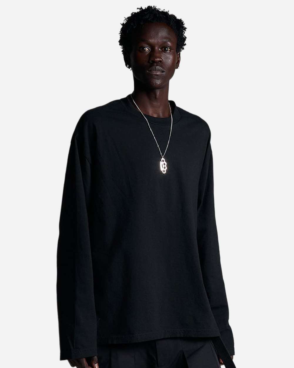 Black Unisex 6.5oz Retro Garment-Dyed Long Sleeve Tee - SHRGL